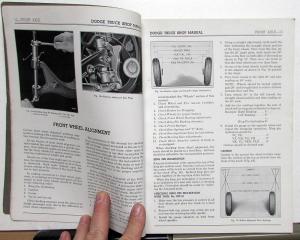 1940 Dodge Truck VC VD VF VG VH VK VL VM VKD VLD Service Shop Repair Manual