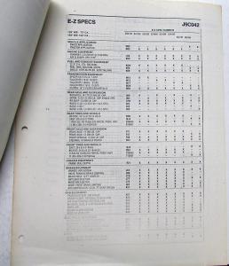 1983 GMC Brigadier Sloped Hood Sales Sheet & E-Z Spec Chart for Ordering Truck