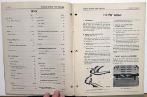 1948 1949 Dodge B-1 Series Route Van Service Shop Repair Manual Supplement