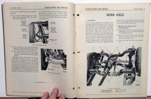 1948 1949 Dodge B-1 Series Route Van Service Shop Repair Manual Supplement