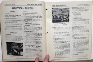 1948 1949 Dodge B-1 Series Route Van Service Shop Repair Manual Supplement