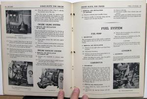 1948 1949 Dodge B-1 Series Route Van Service Shop Repair Manual Supplement