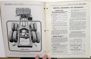 1948 1949 Dodge B-1 Series Six Wheel VX Service Shop Repair Manual Supplement