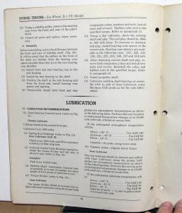 1948 1949 Dodge B-1 Series Six Wheel VX Service Shop Repair Manual Supplement