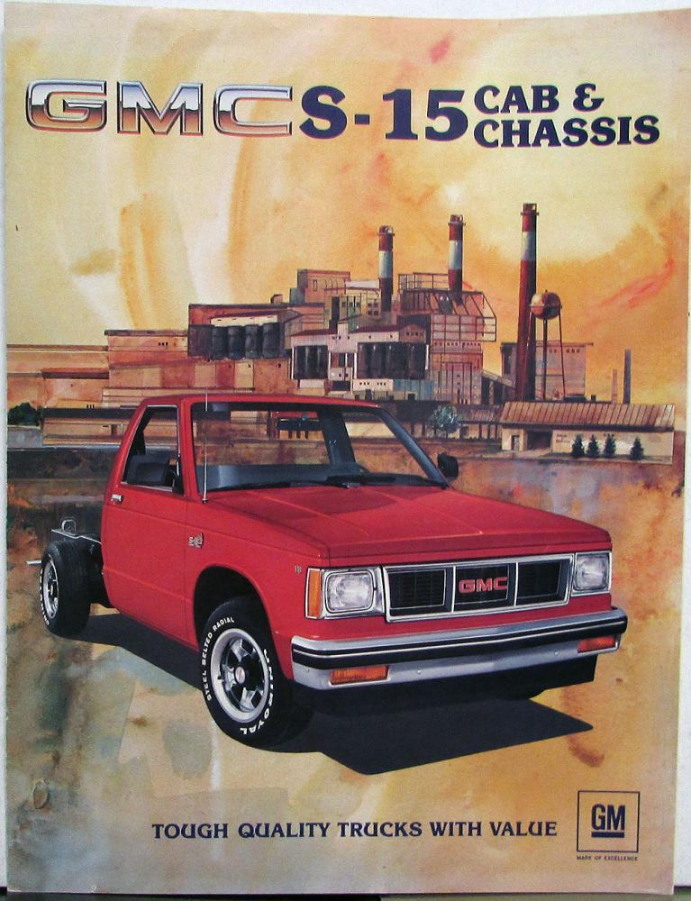 1983 GMC S-15 Cab & Chassis Sales Brochure Folder Original