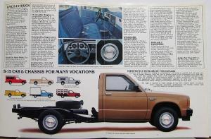 1983 GMC S-15 Cab & Chassis Sales Brochure Folder Original