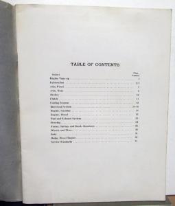 1939 Dodge Truck Dealer T Series Service Shop Repair Manual Supplement