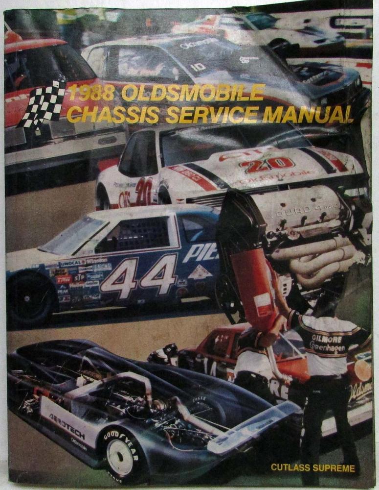 1988 Oldsmobile Cutlass Supreme Chassis Service Shop Manual