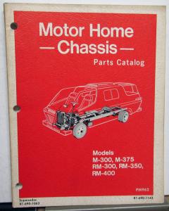 1969-1974 Dodge Motor Home Chassis Parts Catalog Book RV Original