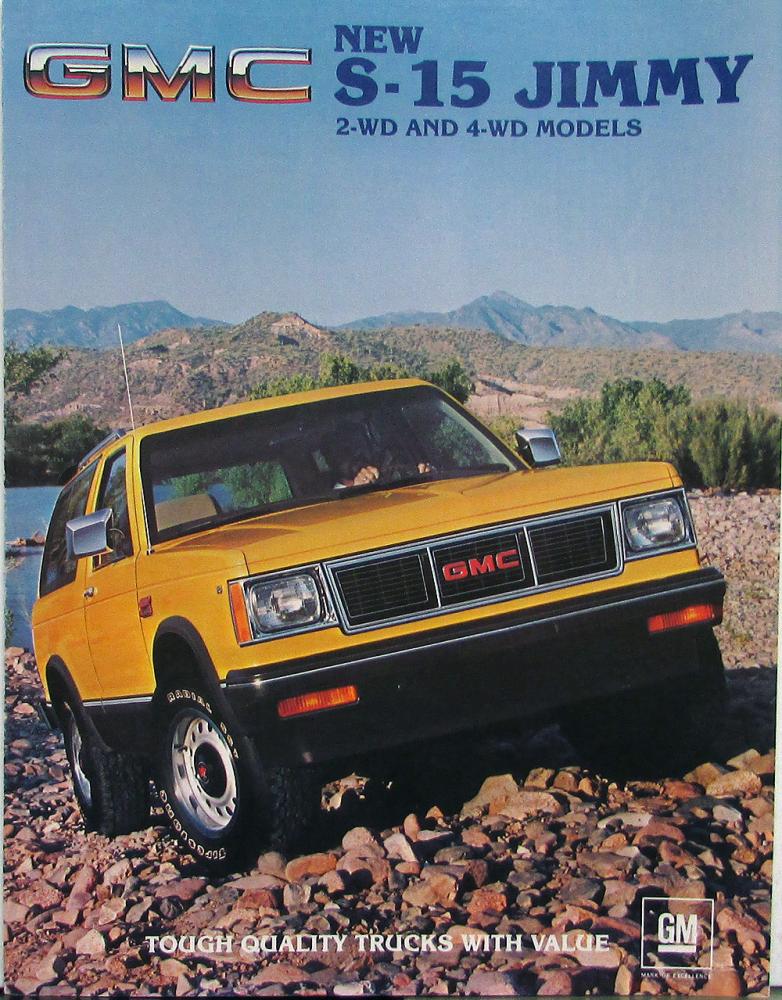1983 GMC S-15 Jimmy 2- 4-WD Truck Models Sales Brochure Folder Original