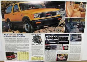 1983 GMC S-15 Jimmy 2- 4-WD Truck Models Sales Brochure Folder Original