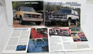 1983 GMC K Jimmy 4-WD Truck Gas Diesel Models Sales Brochure Folder Original