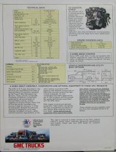 1983 GMC S-15 Truck Utility Body High Mileage Sales Brochure Folder Original