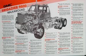 1983 GMC Brigadier 9500 Presentation Folder FOR DEALER SALESMEN ONLY Original