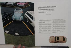 1969 Volkswagen Prestige Dealer Sales Brochure Original Beetle Paul Newman