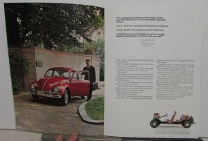 1969 Volkswagen Prestige Dealer Sales Brochure Original Beetle Paul Newman