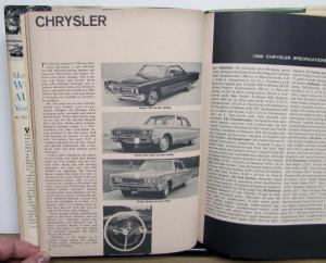 1966 Automotive Yearbook Plymouth Dodge Ford Chevrolet Original