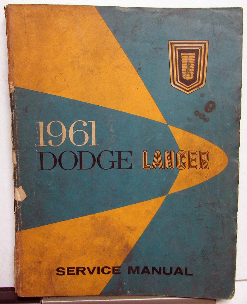 1961 Dodge Lancer Dealer Service Shop Repair Manual 170 770 Series Original