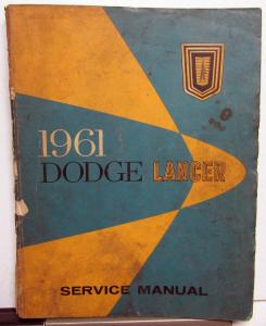 1961 Dodge Lancer Dealer Service Shop Repair Manual 170 770 Series Original
