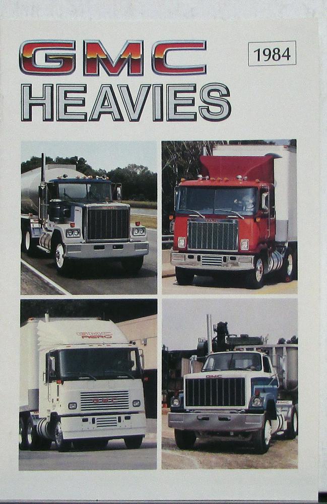 1984 GMC Heavy Trucks Brigadier Astro General Sales Brochure Original