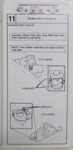 1980 Jeep Maintenance Schedule and Reference Guide CJ Cherokee Wagoneer Truck