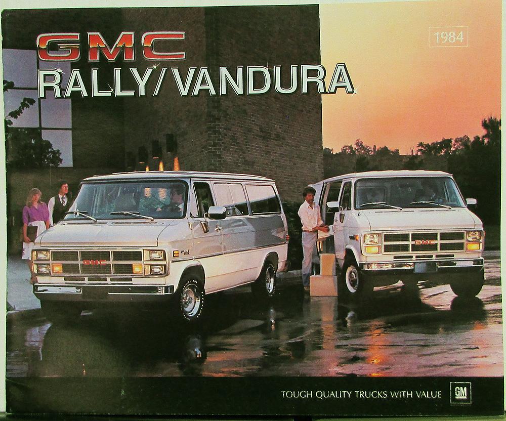 1984 GMC Rally STX Vandura Magnavan Van Wagons Sales Brochure Original