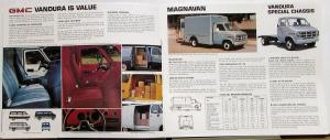 1984 GMC Rally STX Vandura Magnavan Van Wagons Sales Brochure Original