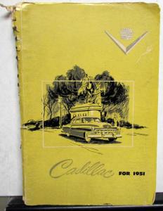 1951 Cadillac Dealer Data Book Series 61 62 60 Special 75 Rare