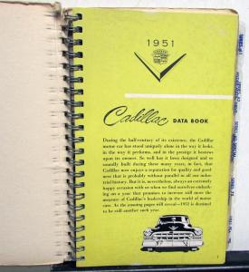 1951 Cadillac Dealer Data Book Series 61 62 60 Special 75 Rare