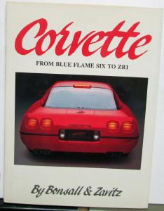 1953-1989 Corvette Blue Flame Six ZR1 Reference Book Original