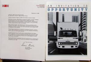 1984 GMC W7000 Series Truck Solicitation to DEALERS to Sell Trucks Brochure Orig