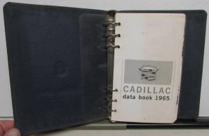 1965 Cadillac Dealer Data Book Calais De Ville Fleetwood Eldorado 75 Limo Rare