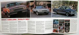 1984 GMC Caballero Diablo Amarillo Truck Sales Brochure Folder Original