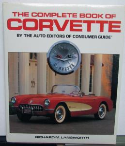 The complete Book Of Corvette 1953-1988 Competition SCCA Indy Race Original