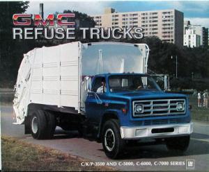 1984 GMC Garbage Refuse C- K- P-3500 C5000 6000 7000 Trucks Sale Brochure Folder