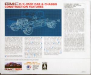 1984 GMC Garbage Refuse C- K- P-3500 C5000 6000 7000 Trucks Sale Brochure Folder