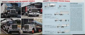 1984 GMC Over The Hwy Trucks HD Brigadier Astro General Sales Brochure Original