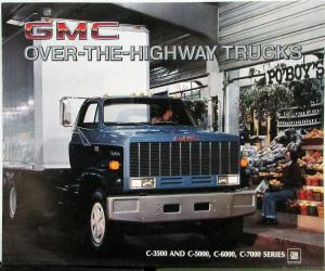 1984 GMC OTR Trucks C3500 C5000 C6000 C7000 Series Sales Brochure Folder Orig