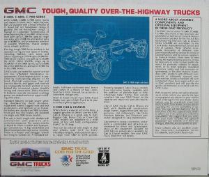 1984 GMC OTR Trucks C3500 C5000 C6000 C7000 Series Sales Brochure Folder Orig