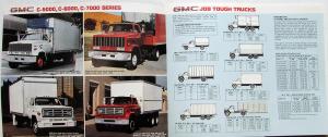 1984 GMC OTR Trucks C3500 C5000 C6000 C7000 Series Sales Brochure Folder Orig
