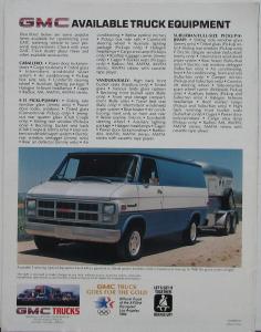 1984 GMC Trailering Guide Pickup Trucks Vans Wagons & More Sale Brochure Orig