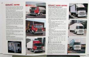 1984 GMC Astro & Aero Astro 9000 Series Truck Sales Brochure Original