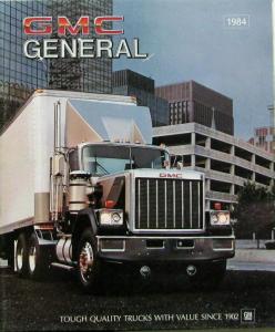 1984 GMC General Five-Star General 9000 Series Truck Sales Brochure Original