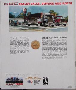 1984 GMC General Five-Star General 9000 Series Truck Sales Brochure Original