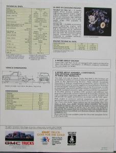 1984 GMC S-15 Cab & Chassis Truck Sales Brochure Folder Original