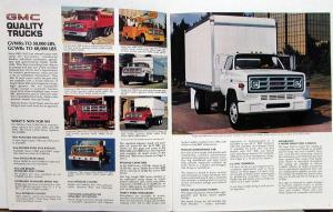 1984 GMC Series 5000 6000 7000 Trucks Top Kick Sales Brochure Original