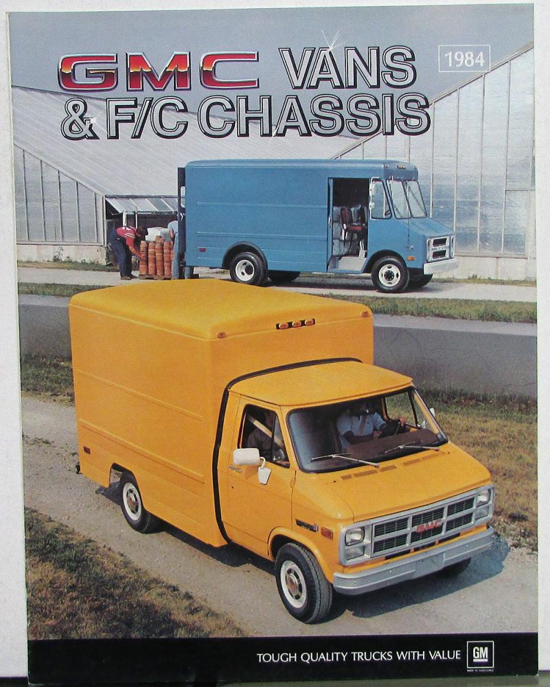 1984 GMC Vans Magnavan Vandura and F/C Chassis Sales Brochure Original