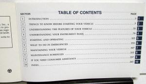1997 Jeep Grand Cherokee Owners Manual Care & Operation