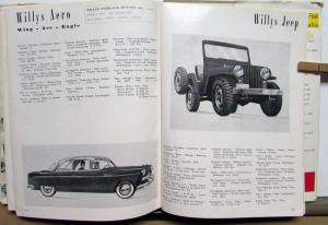 1953 World Automotive Year Book Fiat Ferrari Studebaker Ford Rolls Royce