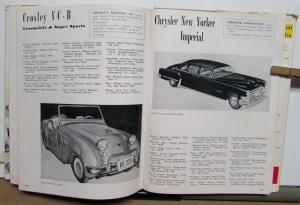 1953 World Automotive Year Book Fiat Ferrari Studebaker Ford Rolls Royce